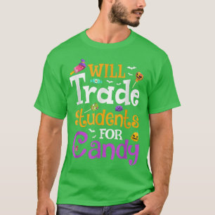T-shirt Étudiera Les Étudiants Pour Candy Teacher Hallowee