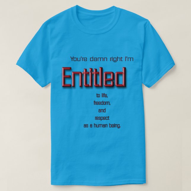 T-shirt Eu droit (Design devant)