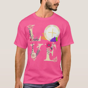 T-shirt Eucharistie Hôte Catholique 1ère Sainte Communion 