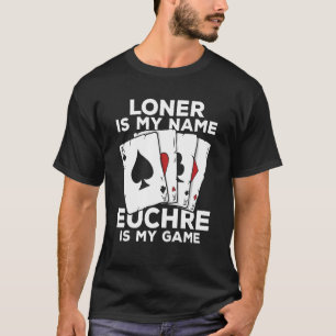 T-shirt Euchre Pour Un Joueur D'Euchre