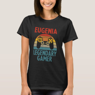 T-shirt Eugenia Nom Personnalisé Funny Jeu Geek naissance