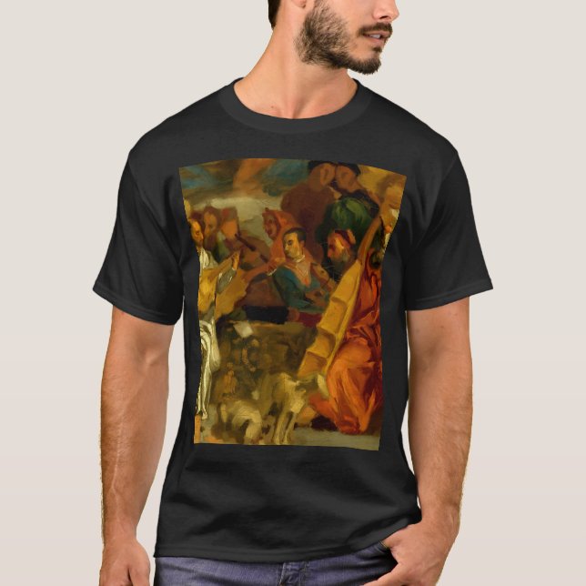 T-shirt Eugne Delacroix Musiciens Après Veronese Un Détail (Devant)