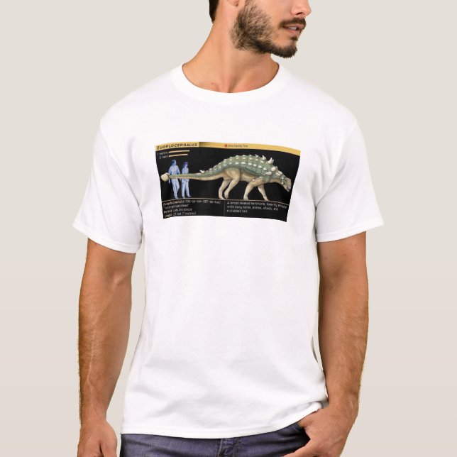T-shirt Euoplocephalus - Biology Dinosaur Jurassic (Devant)