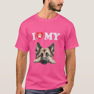 T-shirt Eurasier I Heart My Dog Funny Dog Lover
