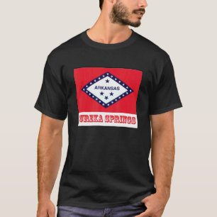 T-shirt Eureka Springs Arkansas Usa Drapeau Souvenir