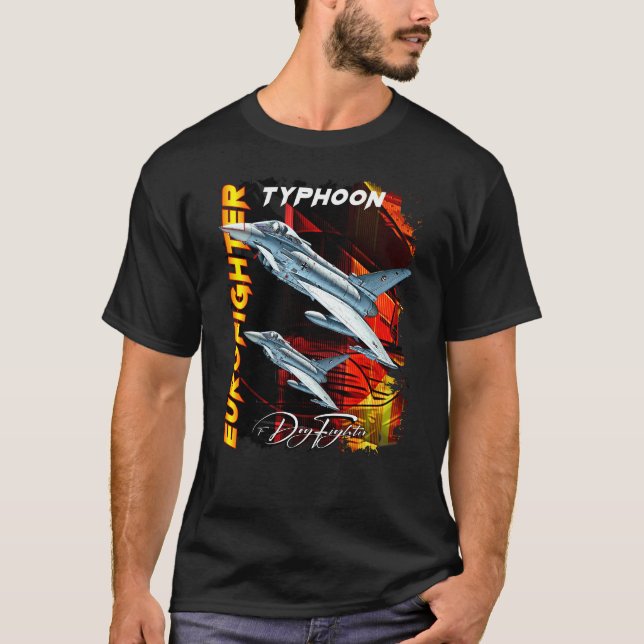 T-shirt Eurofighter Typhoon European Fighterjet (Devant)