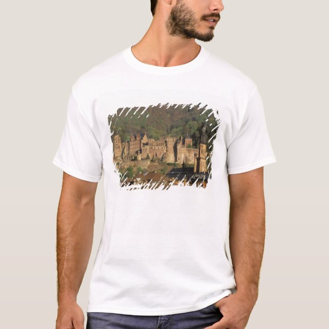 T-shirt Europe, Allemagne, Heidelberg.Château (Devant)