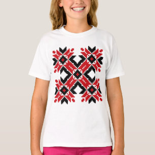 T-shirt Europe de l'Est Motif, folklore traditionnel, folk