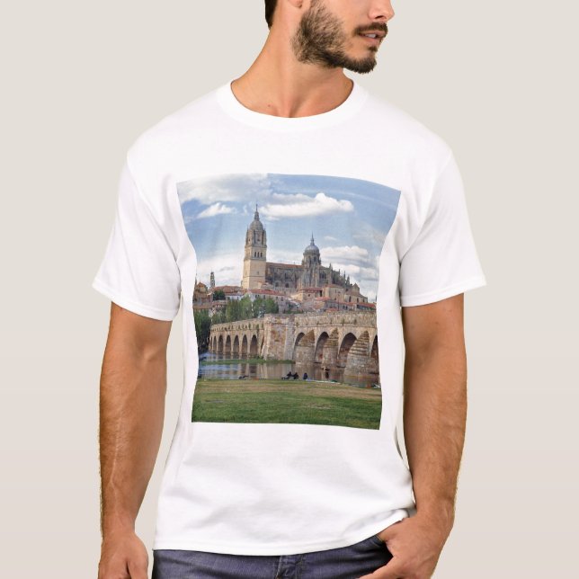 T-shirt Europe, Espagne, Salamanque. Le pont romain sur (Devant)