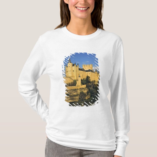 T-shirt Europe, Espagne, Ségovie. L'imposant Alcazar. (Devant)