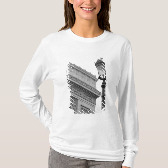 T-shirt Europe, France, Paris. Arc de Triomphe et (Devant)