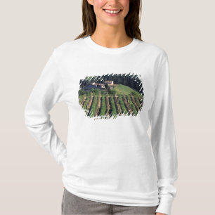 T-shirt Europe, Italie, Toscane. Villa panoramique chypre.