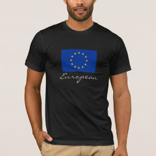 T-shirt Européen avec le drapeau d'UE