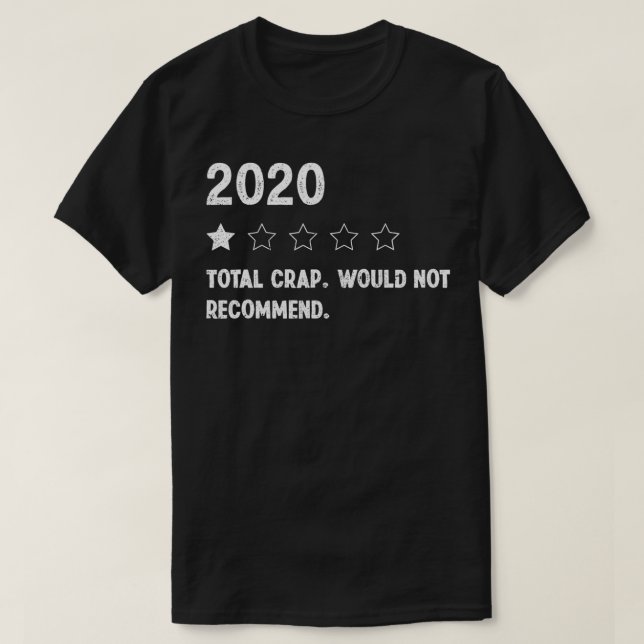 T-shirt Évaluation 2020 Examen Un total de la merde ne ser (Design devant)