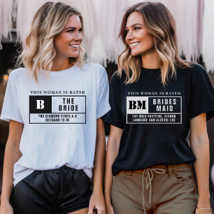 T-shirt Évaluation de la mariée enterrement de vie de jeun