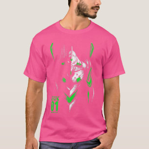 T-shirt Evangelion EVA 01 Ink Dark Mecha