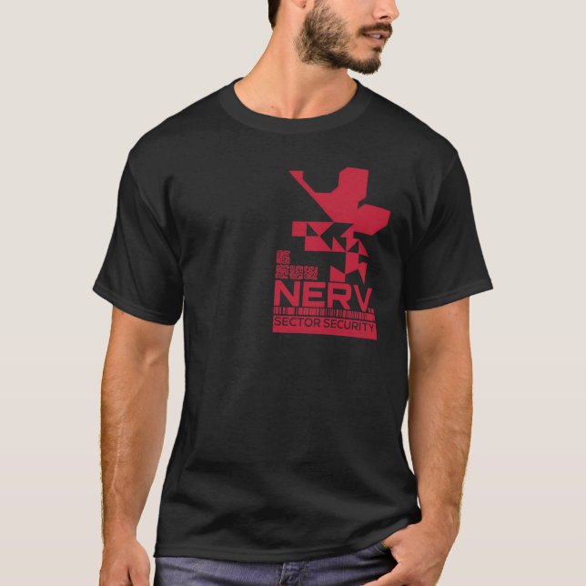 T-shirt Evangelion NERV 3.0 Insigne de sécurité classique  (Devant)