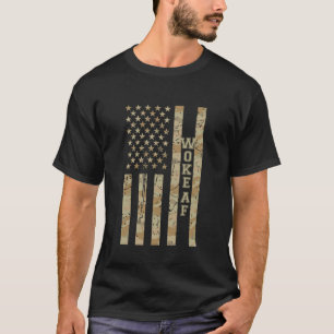 T-shirt Éveillé Af Drôle Justice Sociale Désert Camo Détre