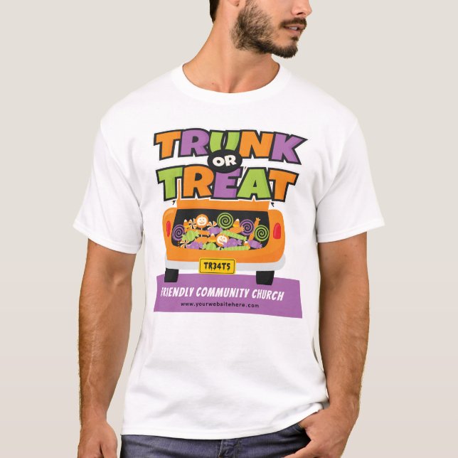 T-shirt Événement Trunk ou Treat Party (Devant)