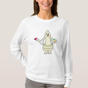T-shirt Évêque comme peintre avec pinceau et couleur
