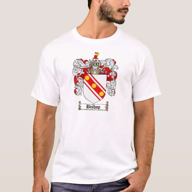 T-SHIRT ÉVÊQUE FAMILY CREST - ÉVÊQUE MANTEAU DES BRAS (Devant)