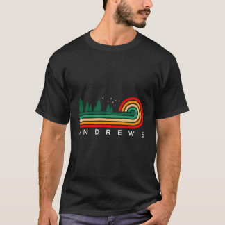 T-shirt Evergreen Vintage Rayures Andrews New Jersey