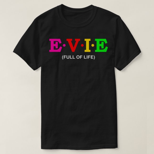 T-shirt Evie pleine de vie (Design devant)