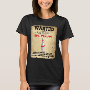 T-shirt Evil Dix Pin 10 Bowling Manches Courtes