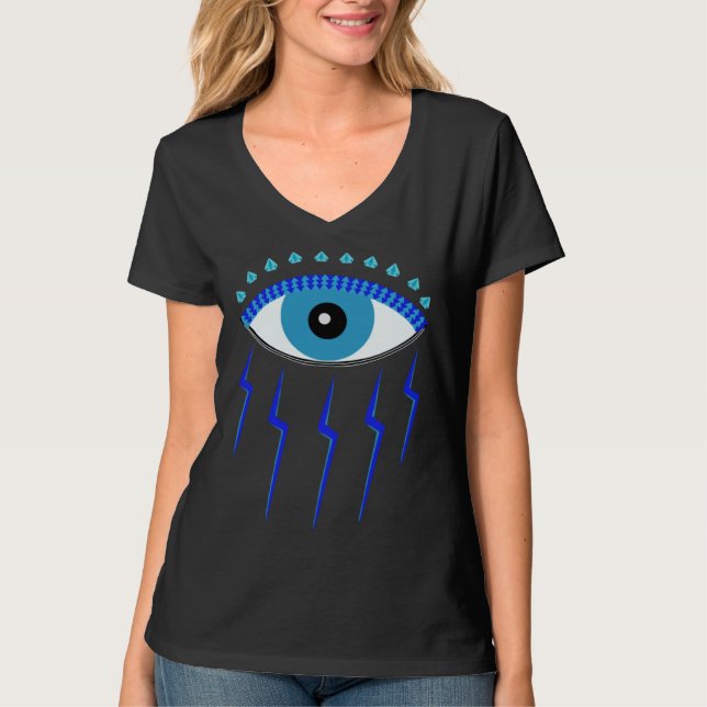 T-shirt Evil Eye Protection Meditation New Age Reiki Tarot (Devant)