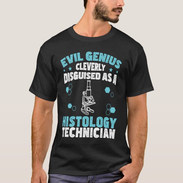 T-shirt Evil Genius Funny Histology Humor For Histologists (Devant)