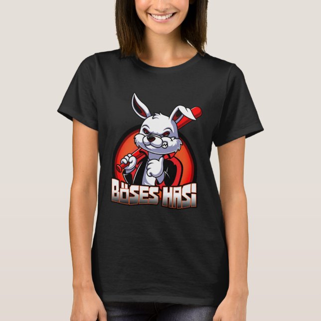T-shirt Evil Hasi Rabbit Easter Bunny (Devant)