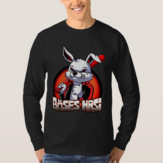 T-shirt Evil Hasi Rabbit Easter Bunny (Devant)