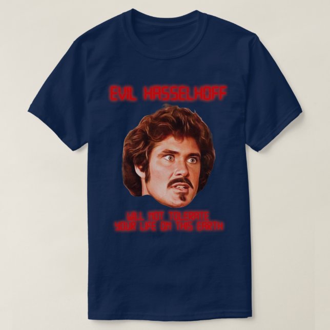 T-shirt EVIL HASSELHOFF Garthe Knight (Design devant)