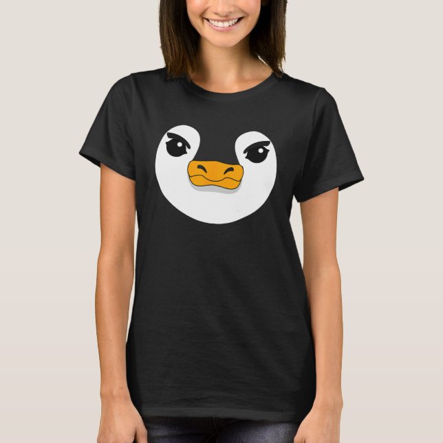 T-shirt Evil Penguin Face Halloween Costume  Penguin (Devant)