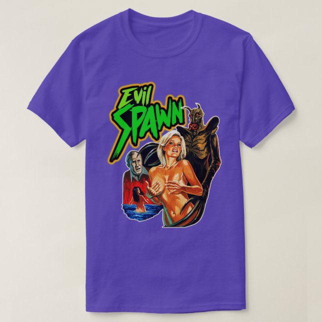 T-shirt Evil Spawn Cult Classic Horror Fan Art (Design devant)