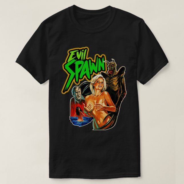 T-shirt Evil Spawn Cult Classic Horror Fan Art (Design devant)