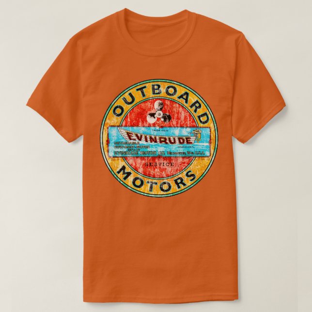 T-shirt Evinrude moteurs Vintages extérieurs (Design devant)