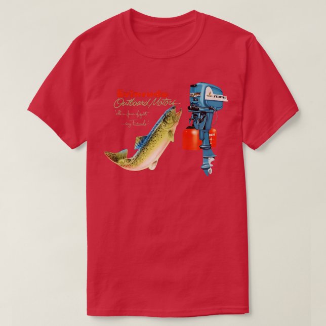 T-shirt Evinrude Vintage Outboards (Design devant)