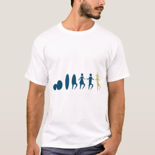 T-shirt Évolution Abstraite créative
