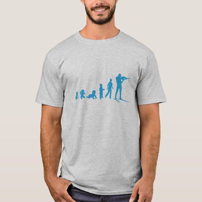 T-shirt evolution biathlon tir debout (Devant)