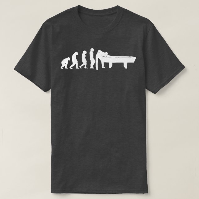 T-shirt EVOLUTION Billard billard billard jeux bâton snook (Design devant)