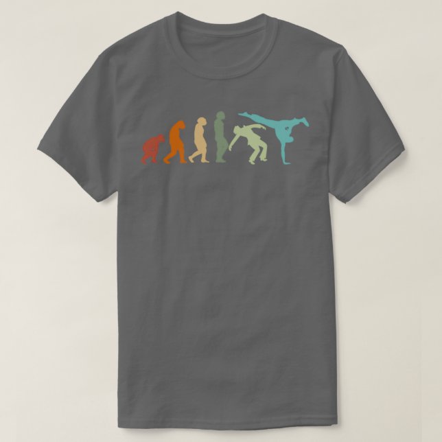 T-shirt EVOLUTION Capoeira Martial Arts Brazil Fight Art D (Design devant)