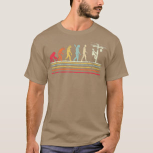 T-shirt Evolution Cool De Style Rétro De Lineman