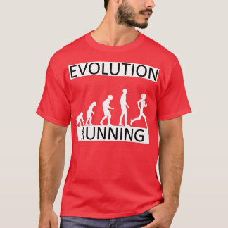 T-shirt Evolution Courir Funny Sports Hobby 2