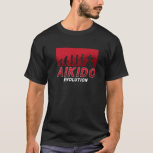 T-shirt Évolution d'Aïkido Arts Martiaux Samouraï Sports C