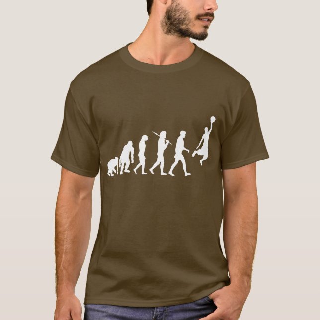 T-shirt Évolution de basket-ball (Devant)