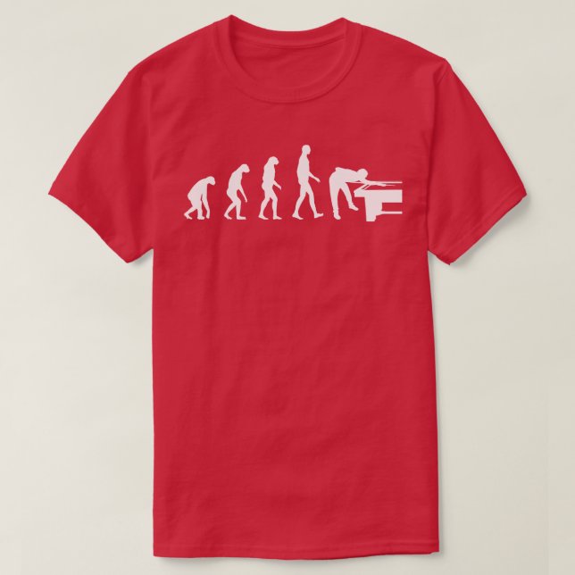 T-shirt évolution de Billard (Design devant)