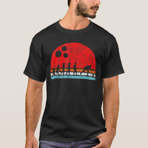 T-shirt Évolution De Bowling Strike Bowling Alley Pins Thi