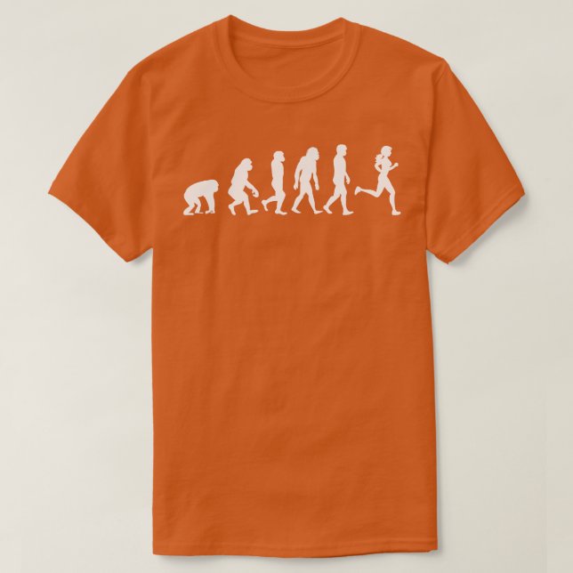T-shirt Évolution de course minimale Filles de course (Design devant)