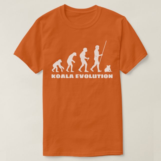 T-shirt Évolution de Koala (Design devant)